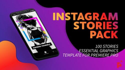 Videohive - 100 Instagram Stories | Essential Graphics | Mogrt - 23331202