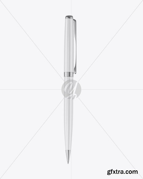 Glossy Pen w/ Metallic Finish Mockup 54542
