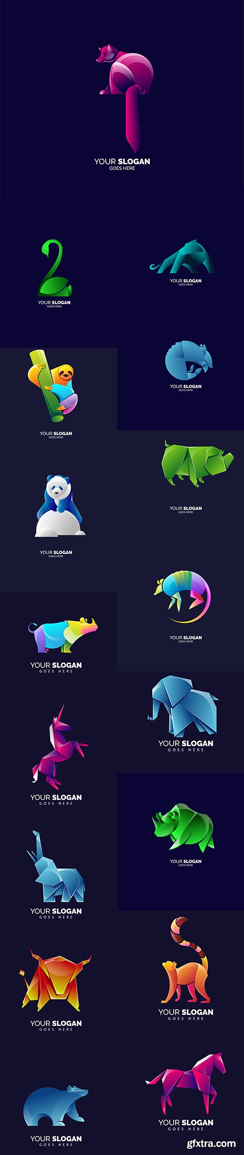 Modern Simple Animal Logo Template Pack