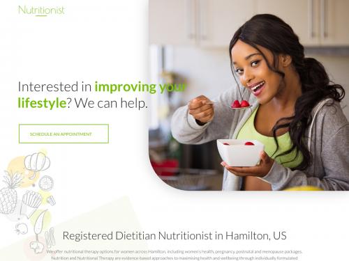 Nutritionist - A landing page template