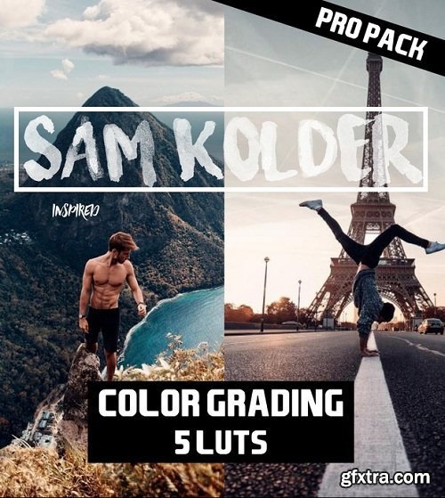 SAM KOLDER (kold) 2018 // Pro Color Grading - Lut Pack (5 luts)