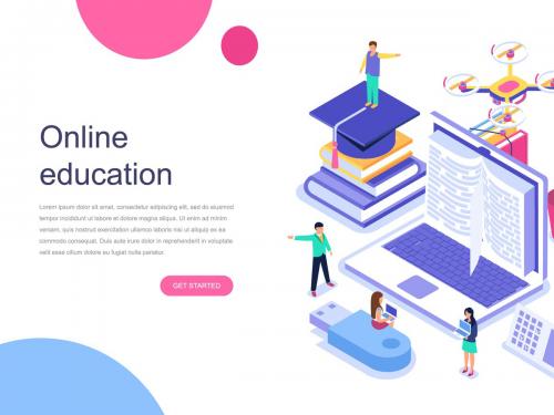 Isometric Concept Online Education