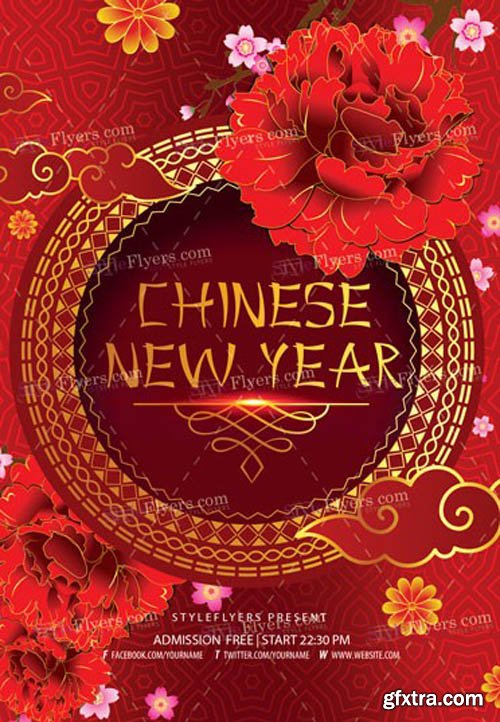 Chinese New Year V1901 2020 PSD Flyer Template