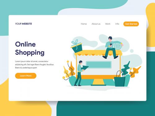 Online Shopping Illustration Concept