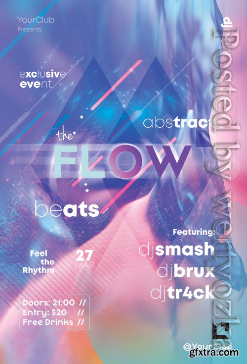 The Flow - Premium flyer psd template