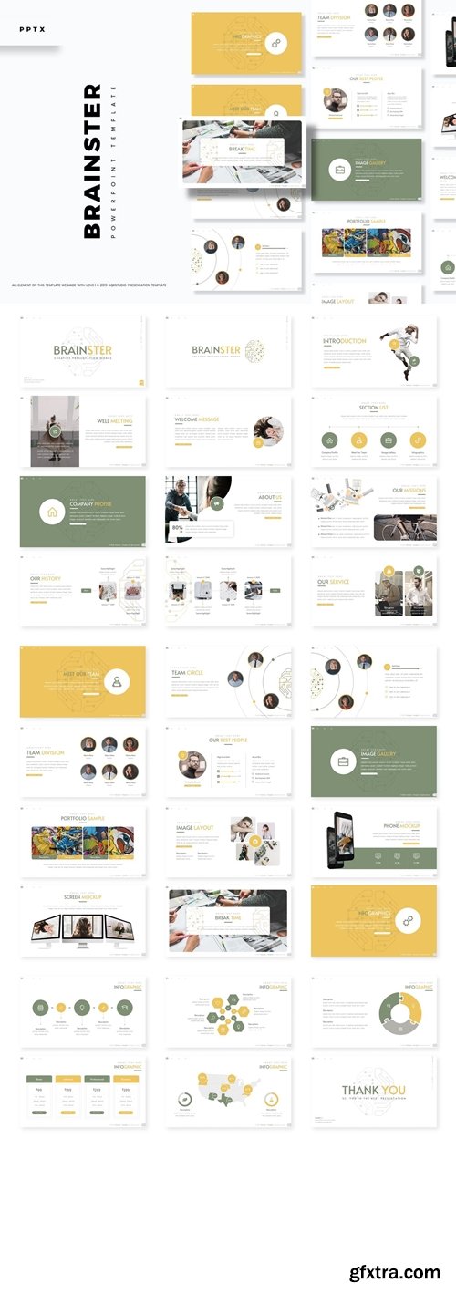 Brainster Powerpoint, Keynote and Google Slides Templates