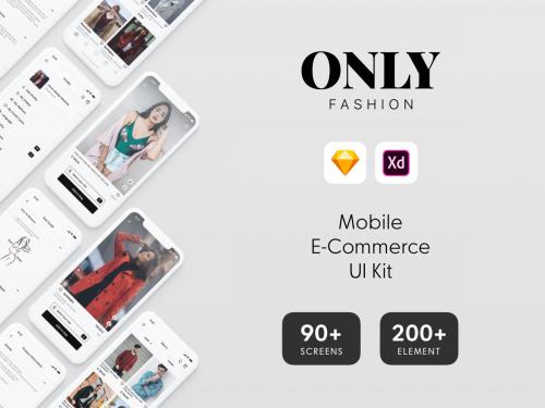 ONLY Fashion Mobile E-Commerce UI Kit