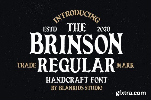Brinson Regular - Vintage Serif Font