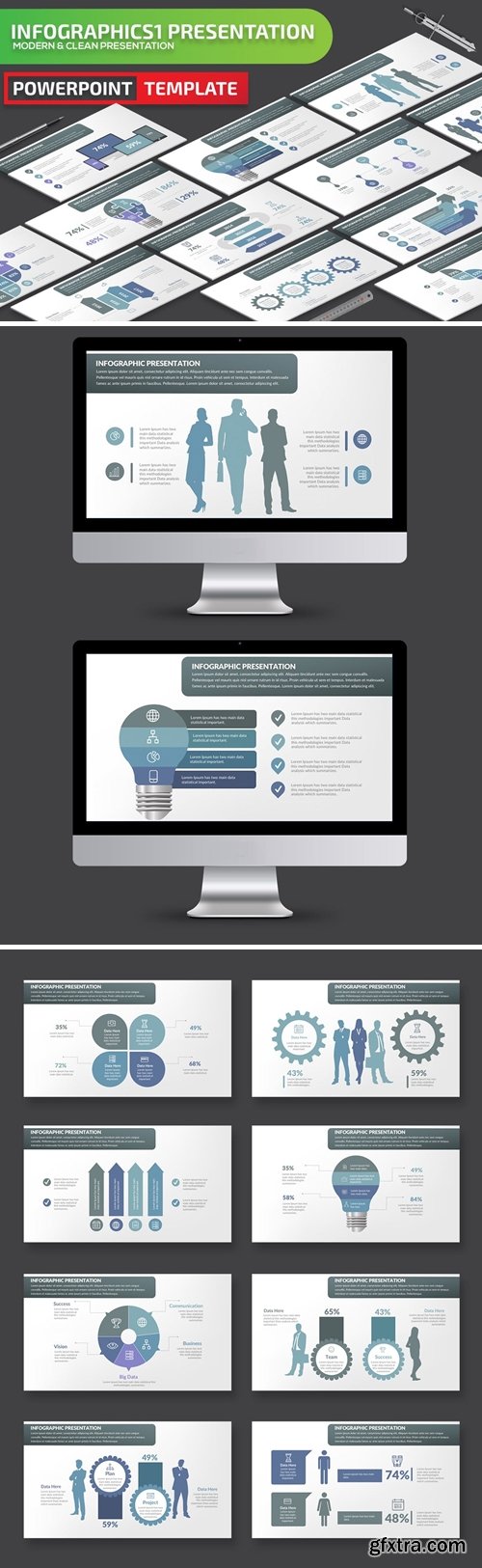 Infographic1 Powerpoint, Keynote and Google Slides Templates
