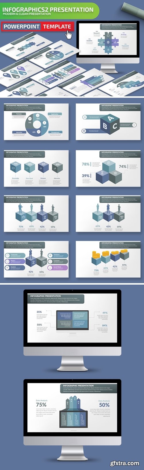 Infographic2 Powerpoint, Keynote and Google Slides Templates
