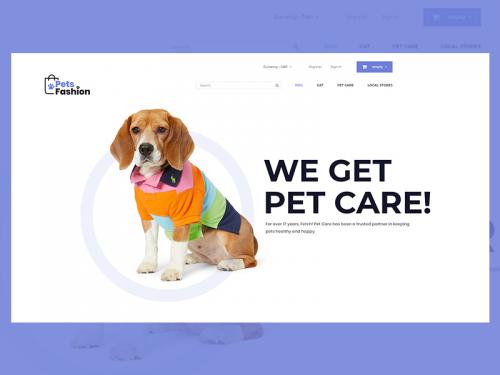 Pet Shop - Landing Page