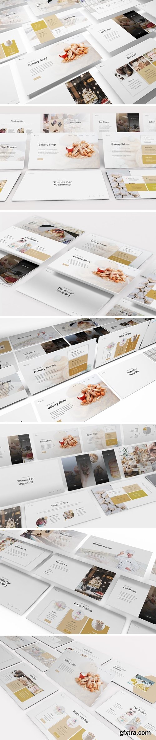 Bakery Powerpoint, Keynote and Google Slides Templates