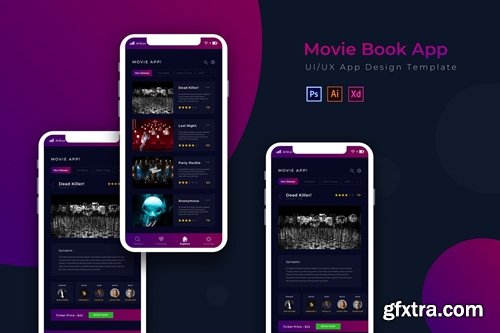 Movie Book | App Design Template