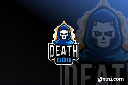 Death God Esport Logo Template
