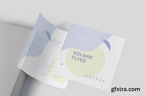 Square Shape Promotional Flyer Mockups