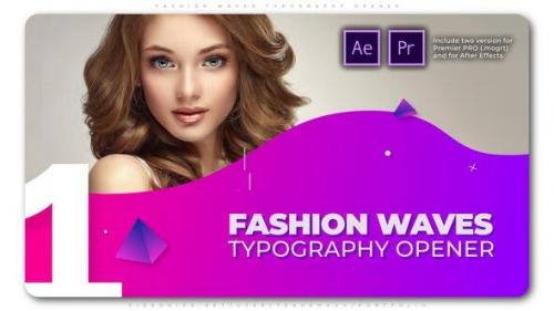 Videohive - Fashion Waves Typography Opener - 25566356