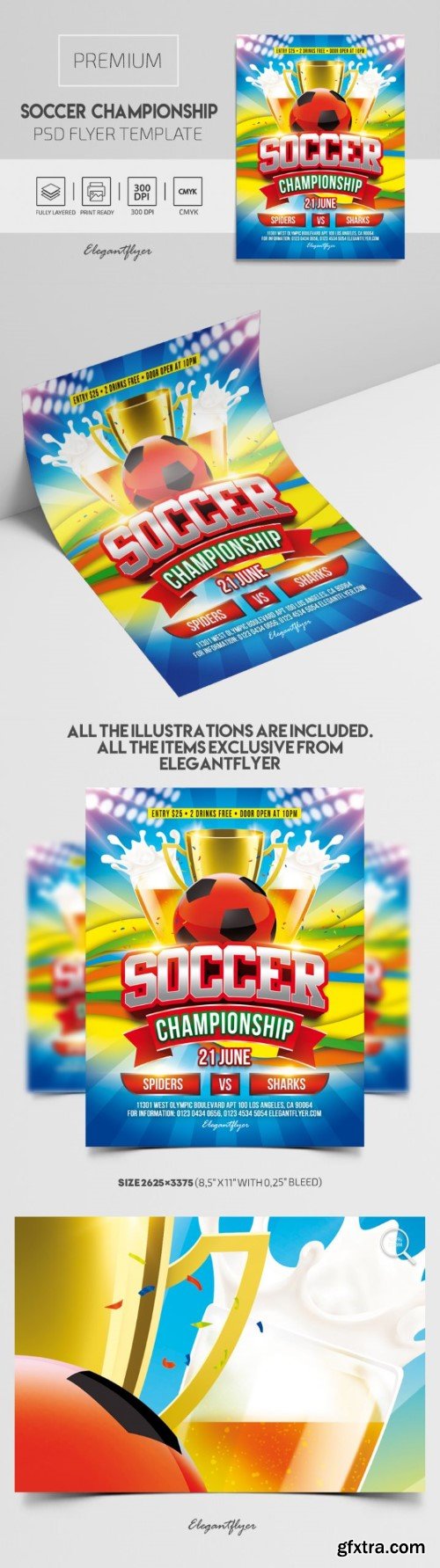 Soccer Championship – Premium PSD Flyer Template