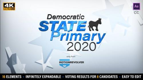 Videohive - State Primary or Caucus Election Results Kit - 25584117