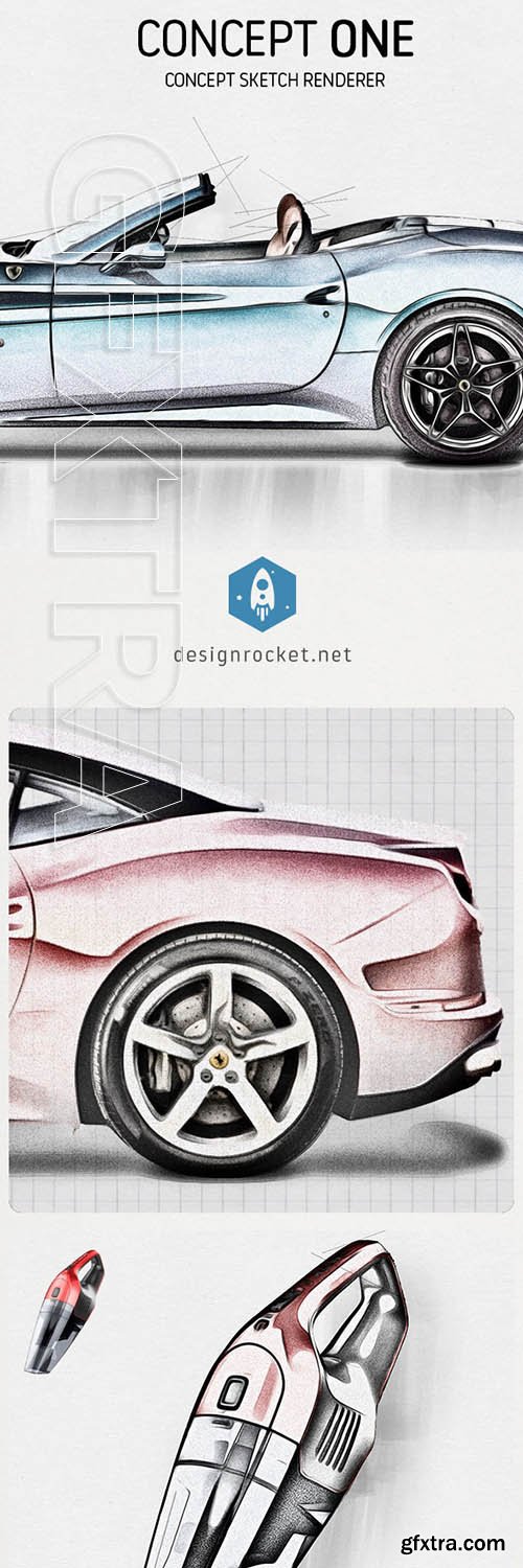 GraphicRiver - Concept One - Concept Sketch Renderer Action 25268416