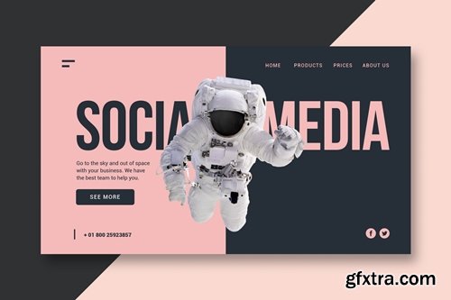 Social Media Agency - Landing Page
