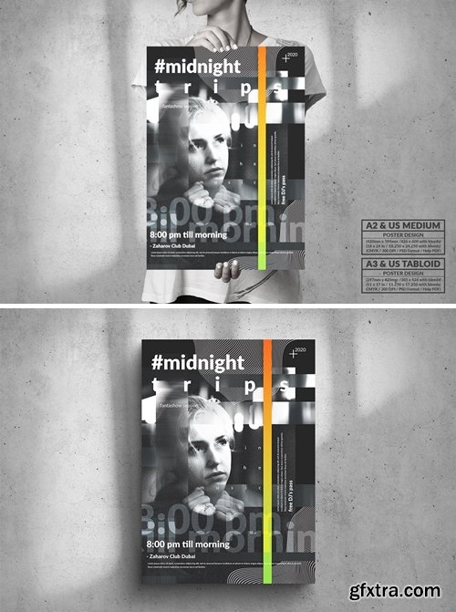 Big Poster Design - Music Event - Midnight Trips