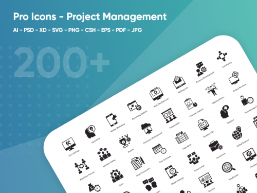 Project management Pro Icons