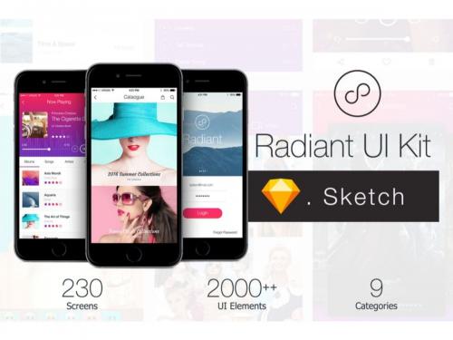 Radiant UI Kit - 200+ for Sketch