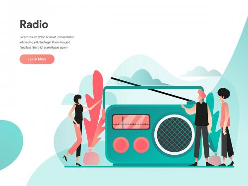 Radio Illustration Concept