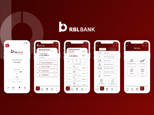 RBL Bank Mobile App Redesign