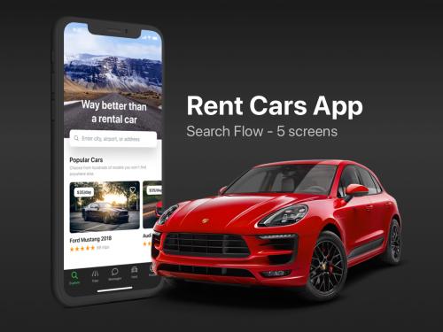 Rent Cars App - Search Flow