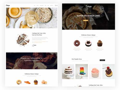 Restaurant Cakes and Coffee Shop Template