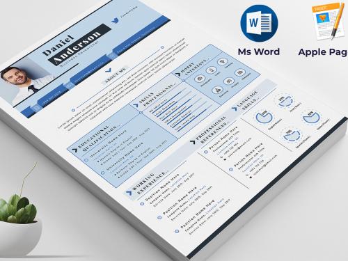 Resume Cv Apple Pages & Ms Word