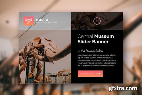Museo - Premium Web Page Hero Banner