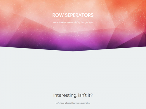 Row Separator - Edge WordPress Theme