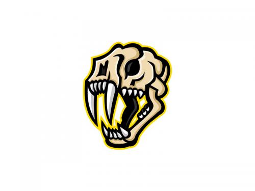 Saber-toothed Cat Skull Mascot