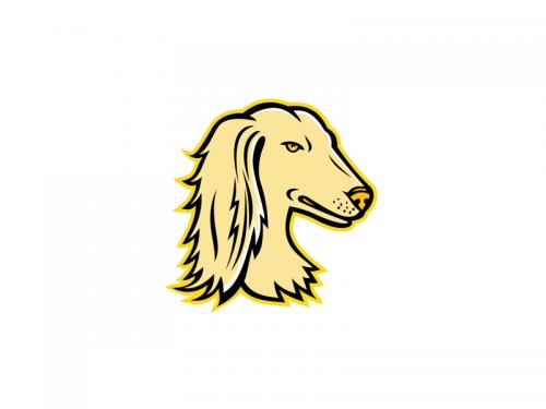 Saluki or Persian Greyhound Mascot