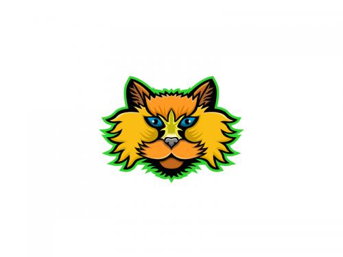 Selkirk Rex Cat Mascot