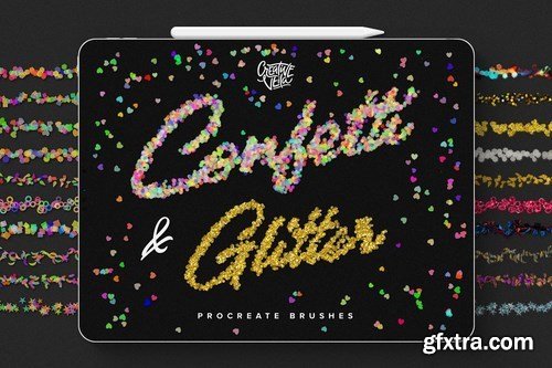CM - Confetti and Glitter Procreate Brush 4513469
