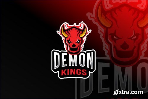 Demon Kings Esport Logo Template