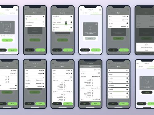 Services & Conditions Smarthome Mobile UI - FP