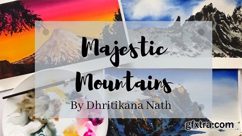 Majestic Mountains - Painting from Reference Photo (Beginner to advanced level)