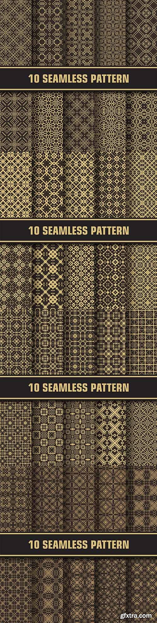 Luxurious Arabic geometric seamless pattern