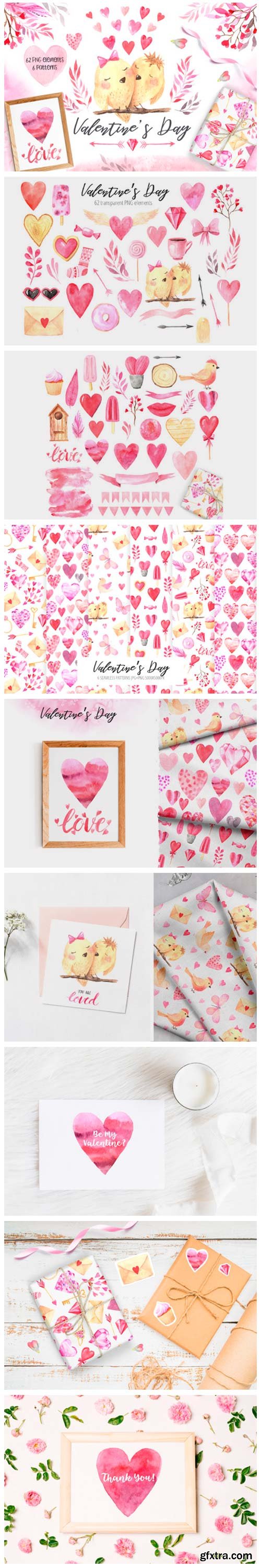 Watercolor Valentine\'s Day Set Vol.2 2641913