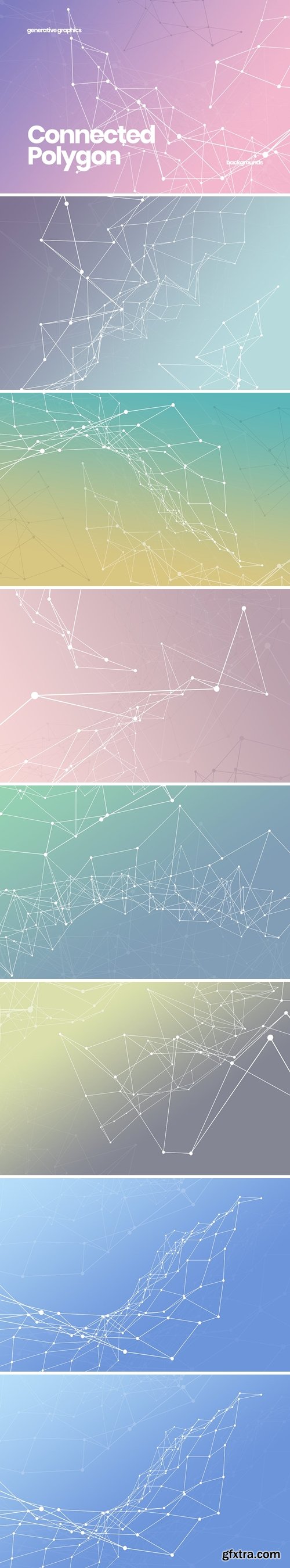 Connected Polygon Backgrounds