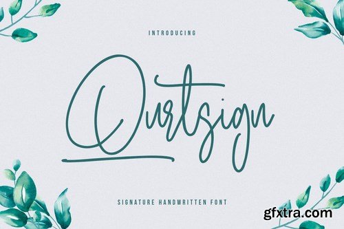 Qurtsign Signature Font