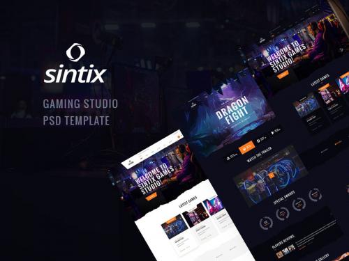 Sintix - Gaming Studio PSD Template