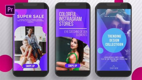 Videohive - Colorful Instagram Stories - 25595075