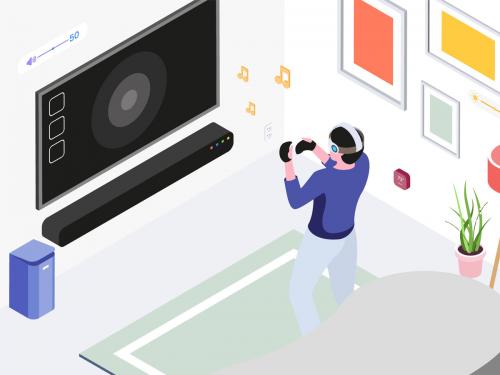 Smart Things with VR AR Isometric Illustration