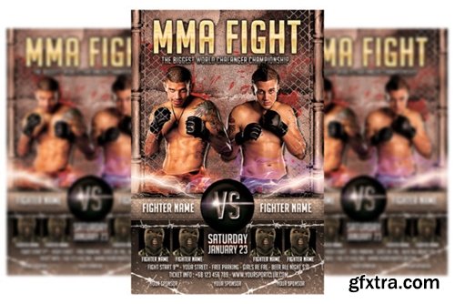 MMA Fighting Flyer Template 2661659