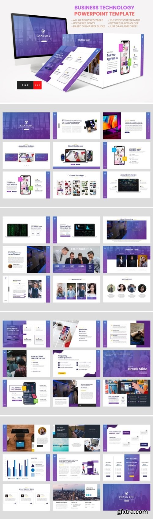 Business - Technology PowerPoint 2661689